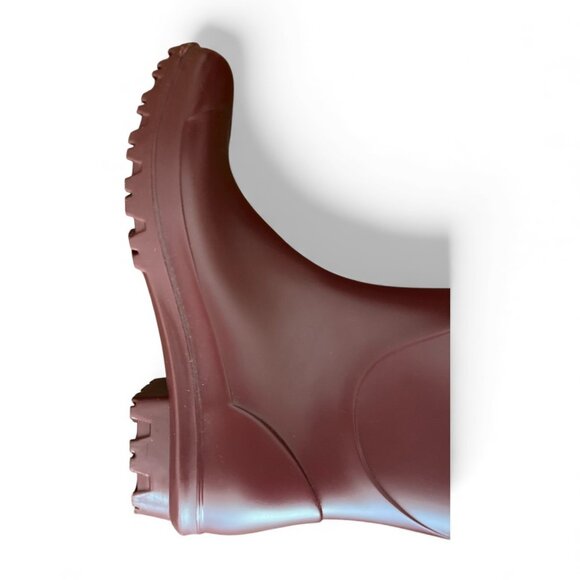UGG Women’s Shelby Bordeaux Matte Waterproof Rain Boots Size 7 - Picture 5 of 8